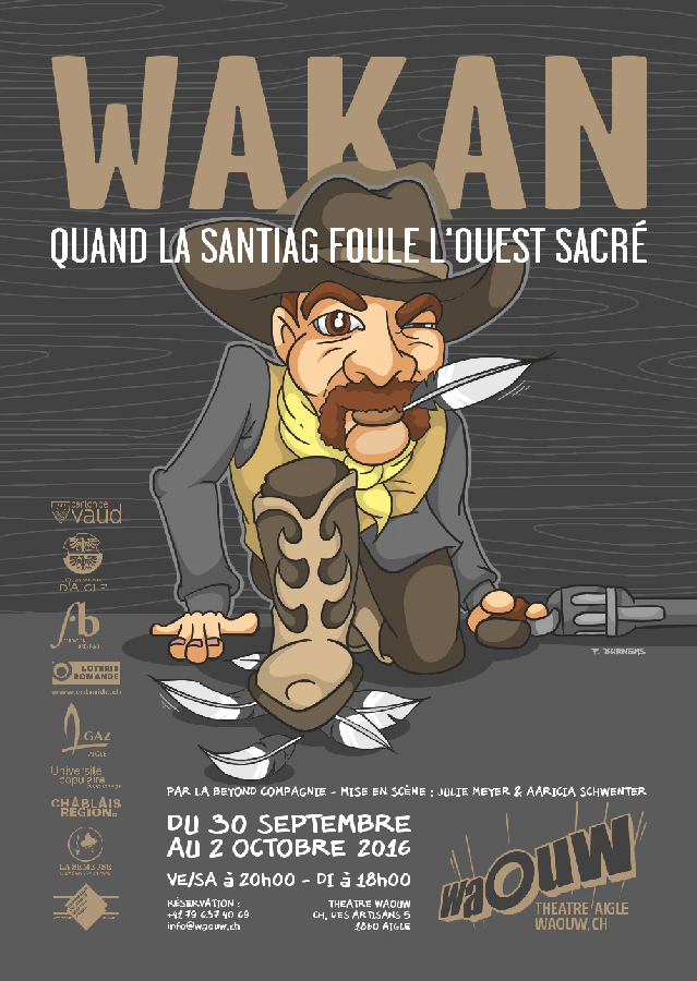 Affiche du spectacle WAKAN, Quand la santiag foule l'Ouest sacré