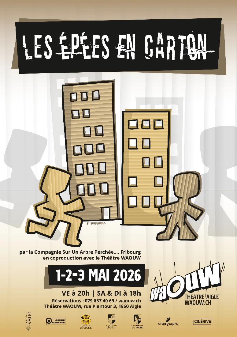 Affiche du spectacle Les Épées en carton