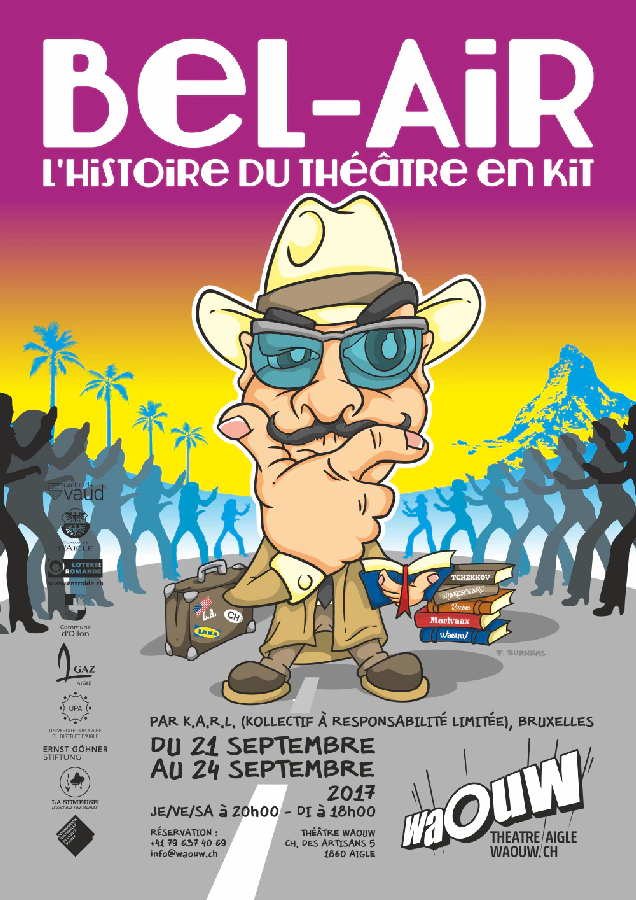 Affiche du spectacle Bel-Air - L'Histoire du théâtre en kit