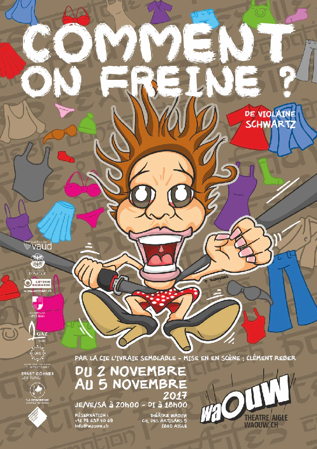 Affiche du spectacle Comment on freine ?