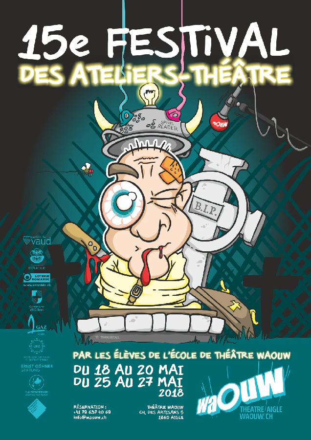 Affiche du spectacle XVe festival des Ateliers-Théâtre