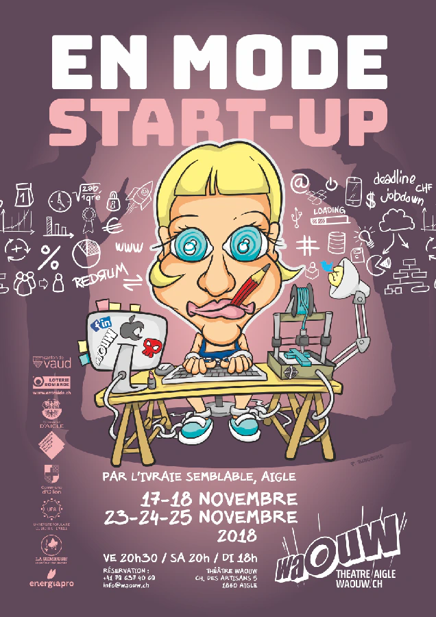 Affiche du spectacle En mode start-up