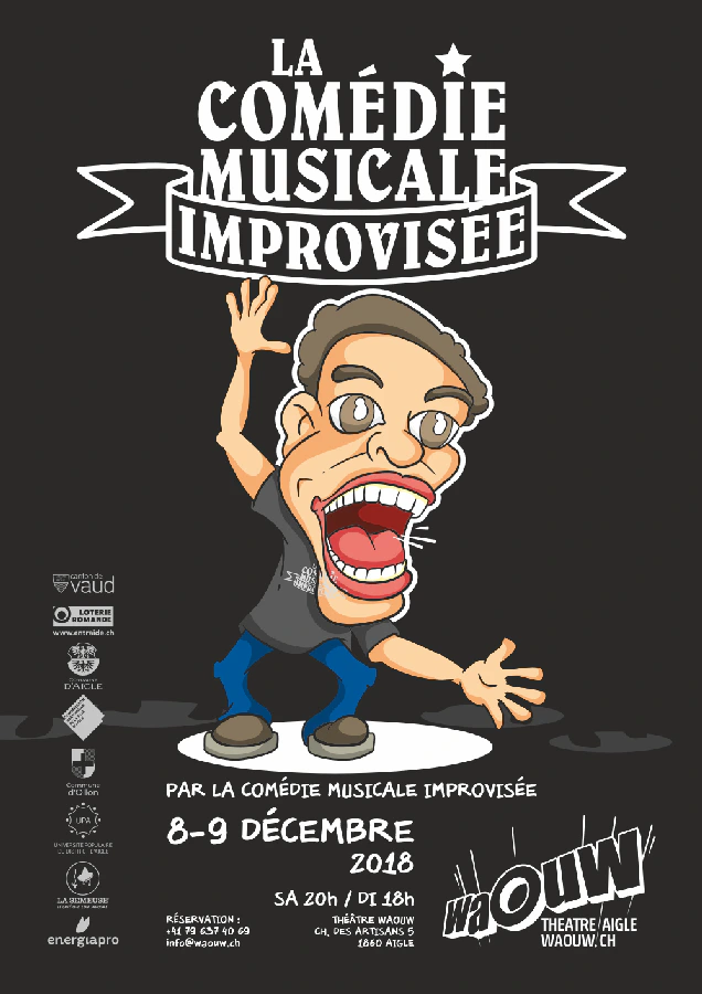 Affiche du spectacle La Comédie Musicale Improvisée !