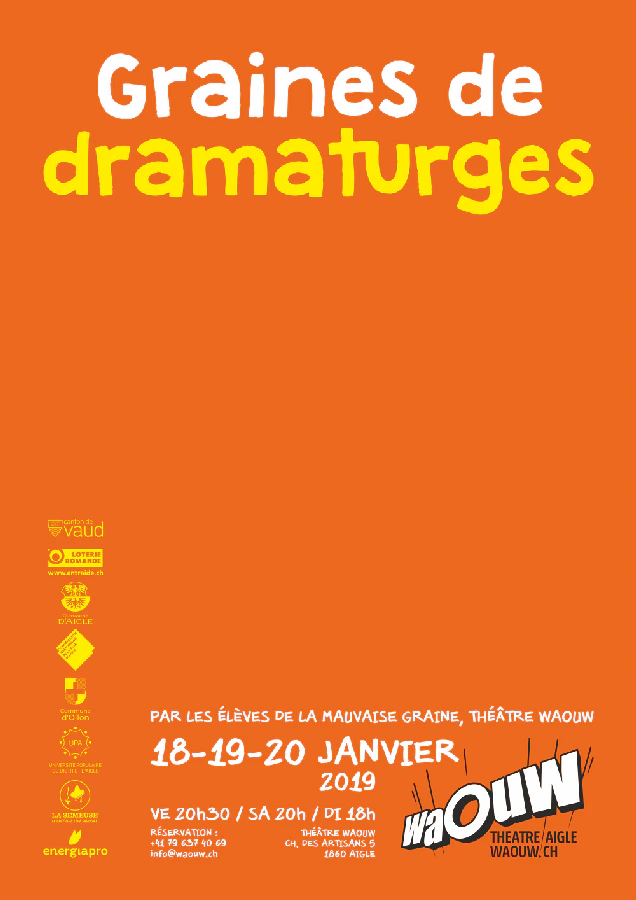 Affiche du spectacle Graines de Dramaturges