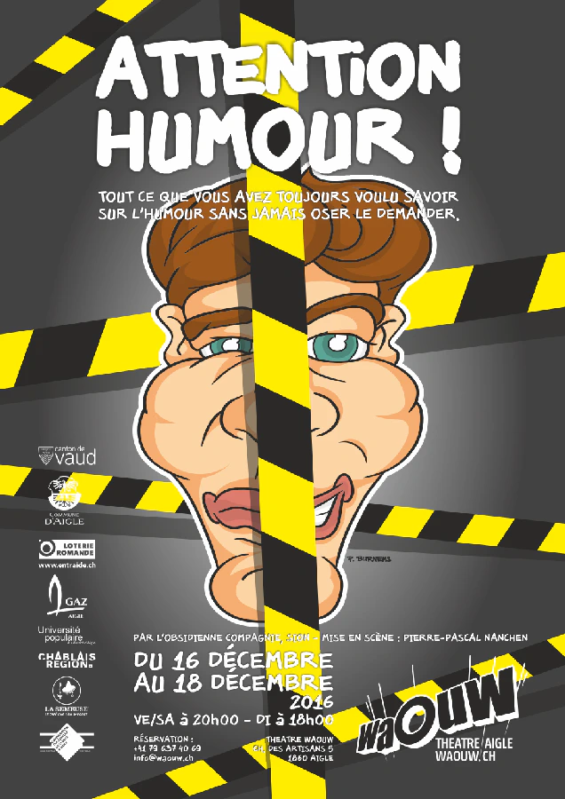 Affiche du spectacle Attention Humour !
