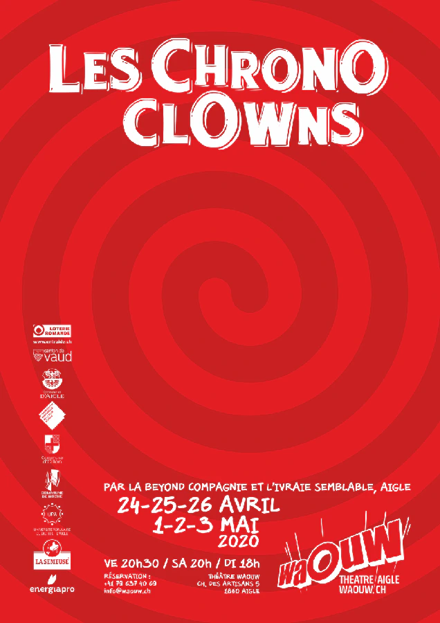 Affiche du spectacle Les Chronoclowns - Étape de travail publique - ANNULÉ