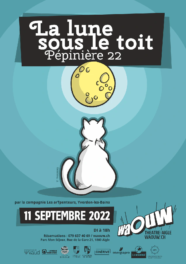 Affiche du spectacle LA LUNE SOUS LE TOIT