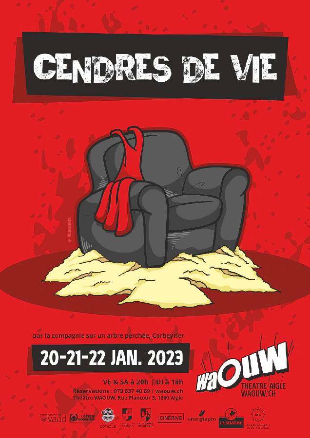 Affiche du spectacle CENDRES DE VIE