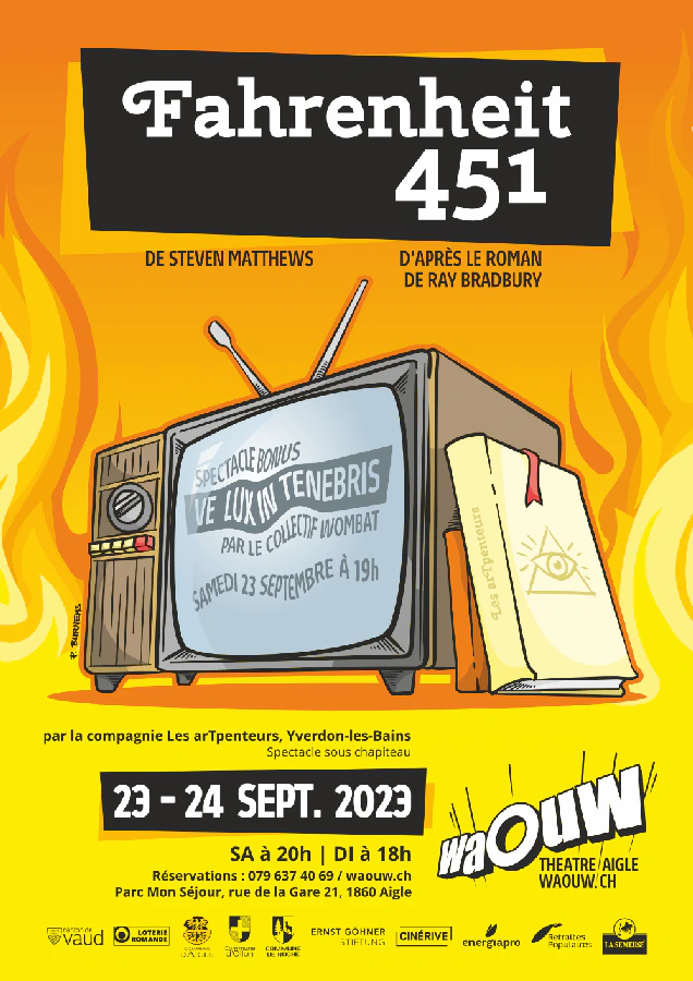 Affiche du spectacle Fahrenheit 451